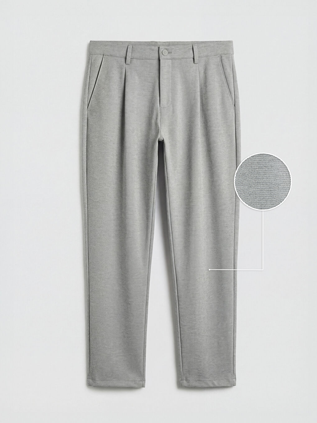 Slim Fit Pleated Men's Trousers-4