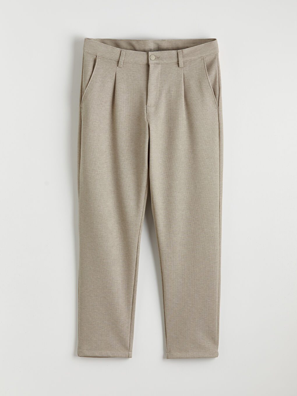 Slim Fit Pileli Erkek Pantolon-4