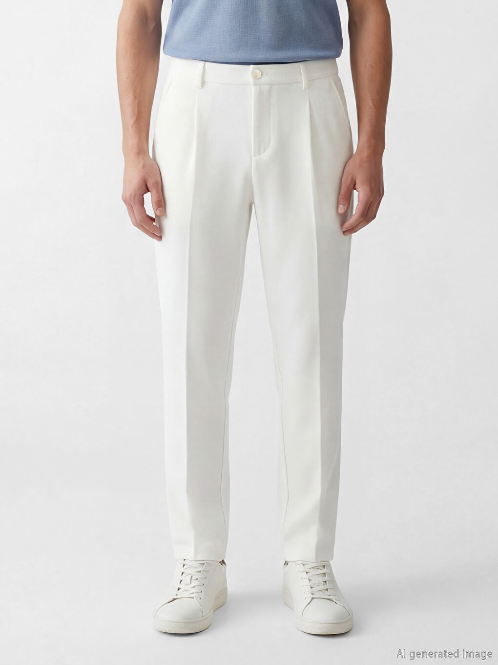 Man ECRU Trousers-1