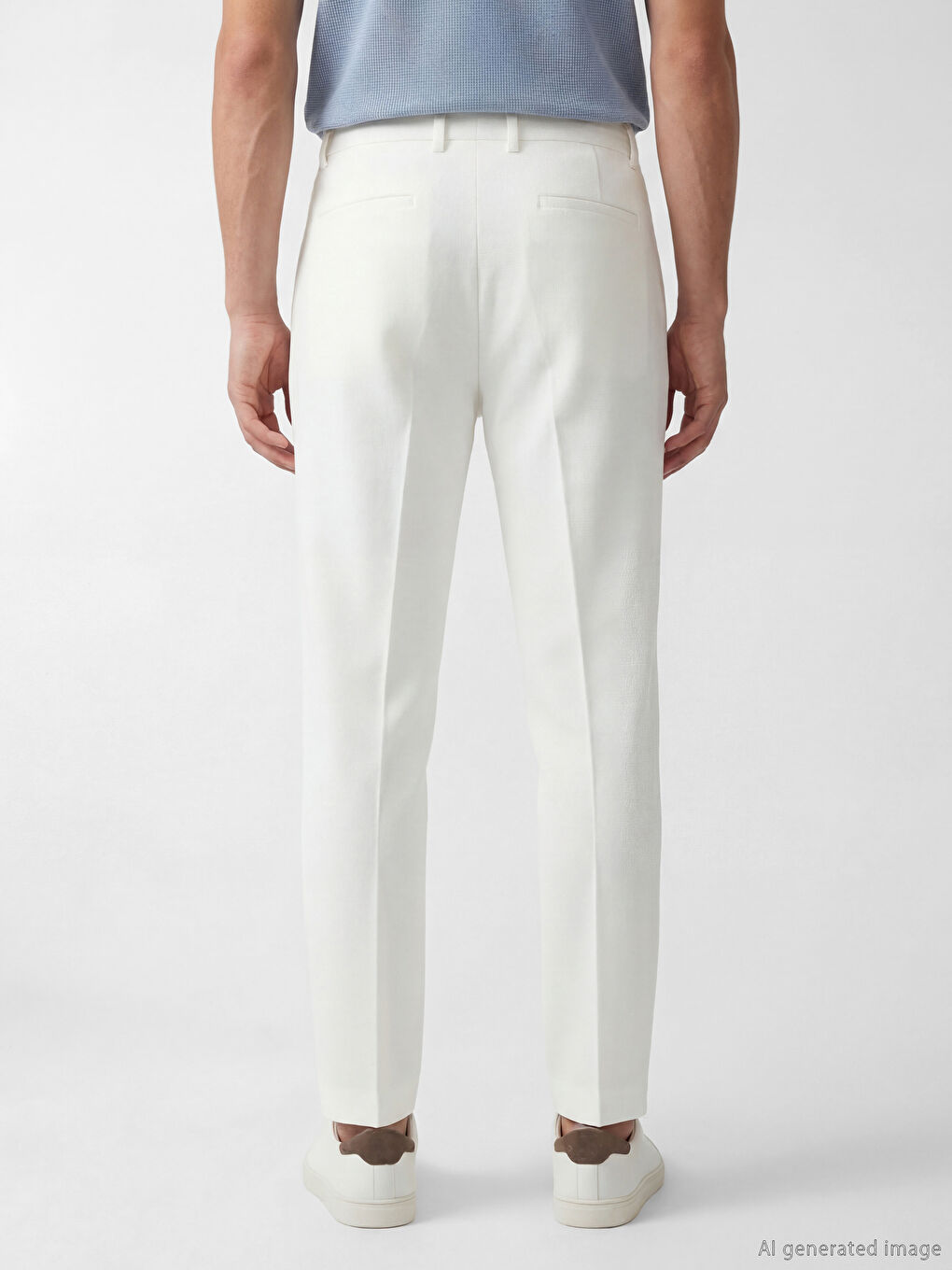 Man ECRU Trousers-3