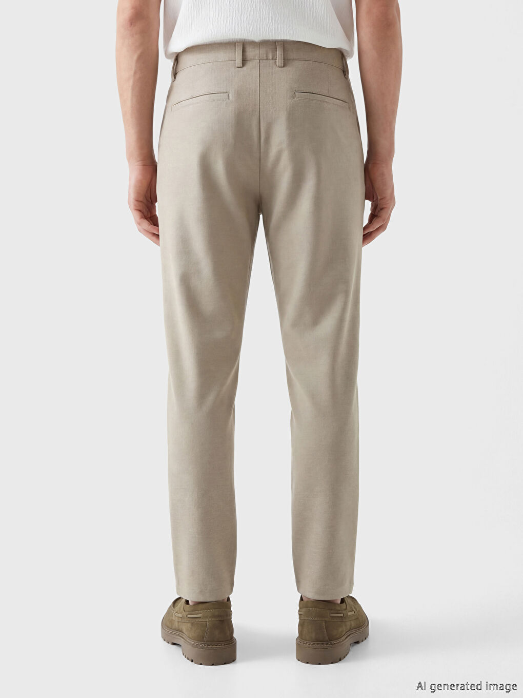 Slim Fit Pileli Erkek Pantolon-3