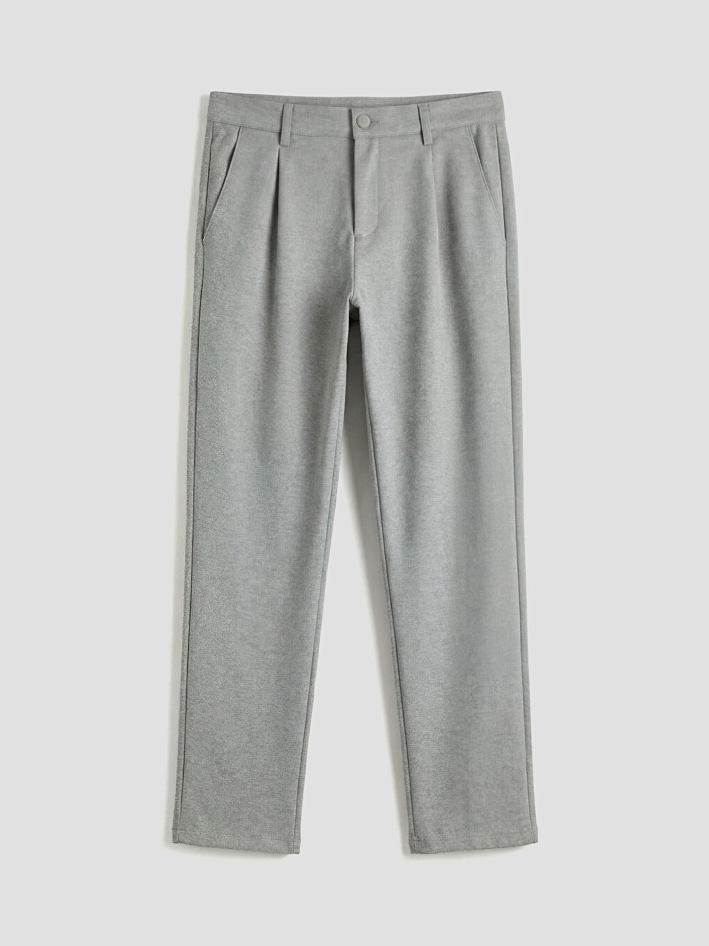 Muške slim fit plisirane pantalone-4