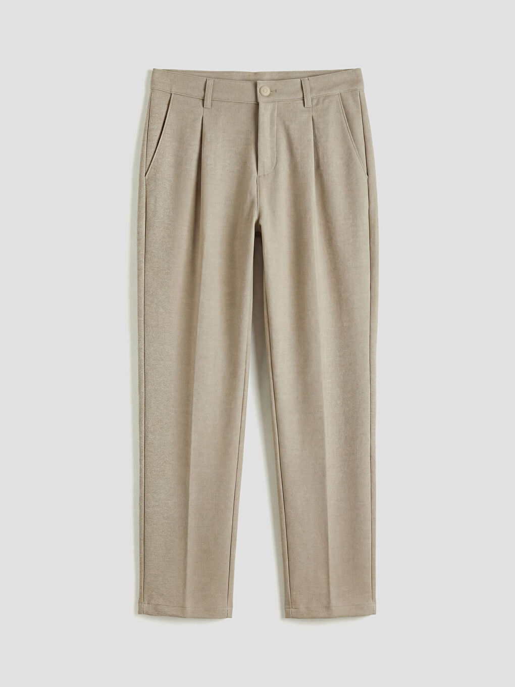 Мужские брюки с защипами слим-фит-4