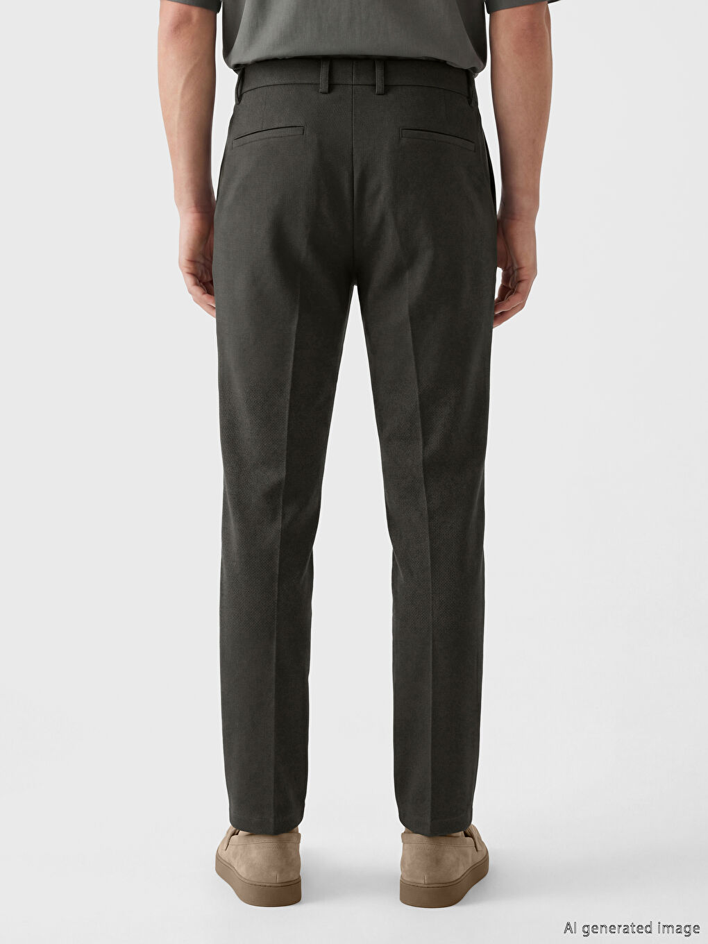 Мужские брюки с защипами слим-фит-2