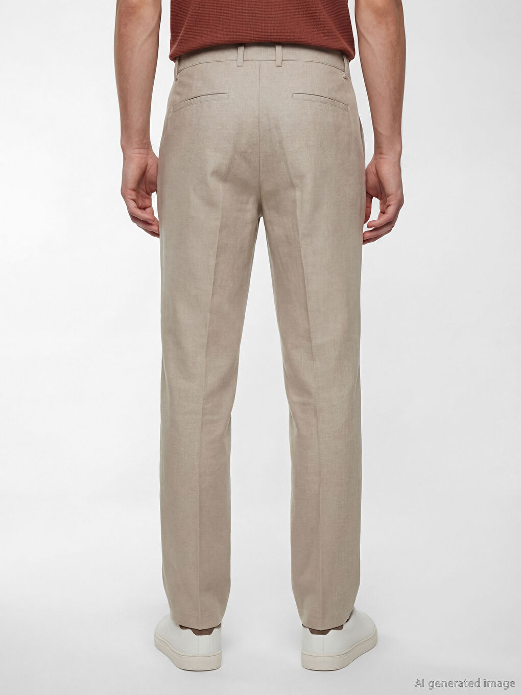 Мужские брюки с защипами слим-фит-3