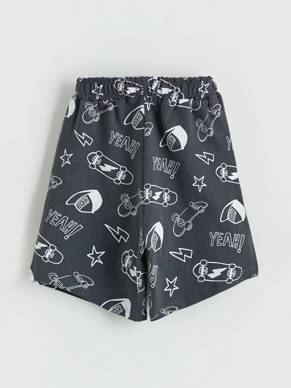 Antrasit Baskılı Erkek Çocuk Kolsuz Pijama Takımı-6