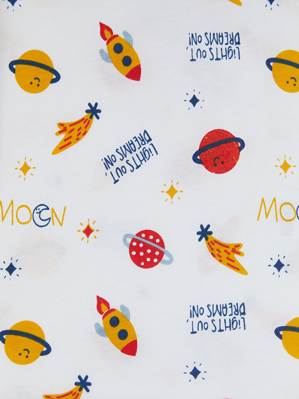 Beyaz Bisiklet Yaka Erkek Çocuk Atlet 2'li-6