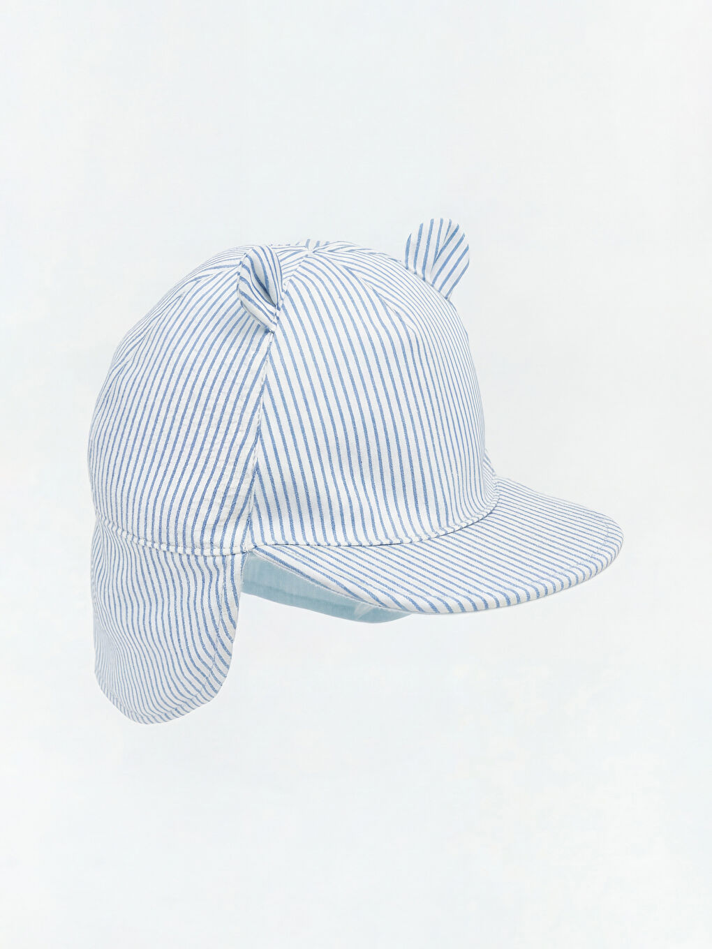 Yeşil Ense Korumalı Erkek Bebek Şapka-1