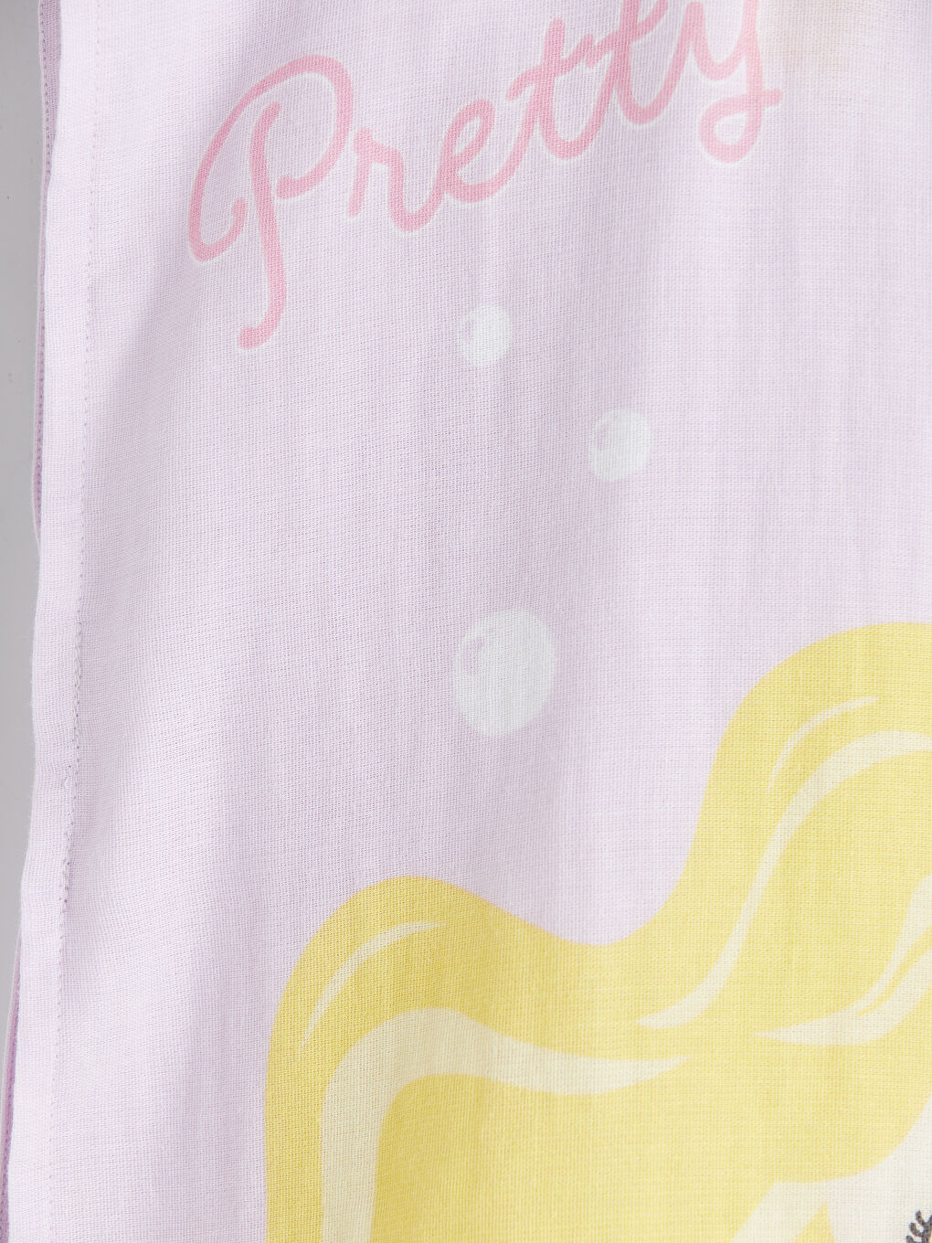 Pembe Baskılı Kız Bebek Panço Havlu-2