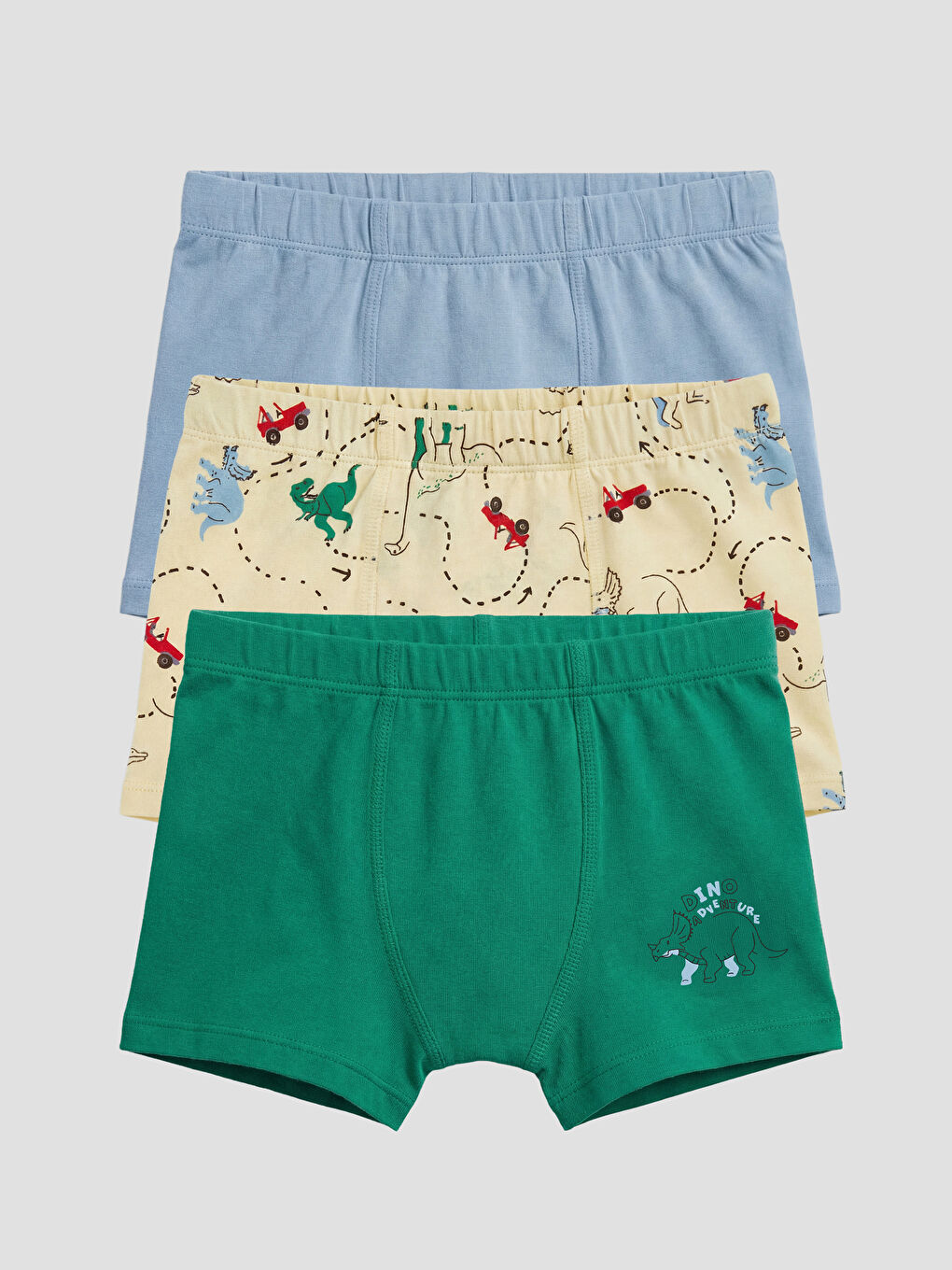 Sarı Erkek Çocuk Boxer 3'lü-1