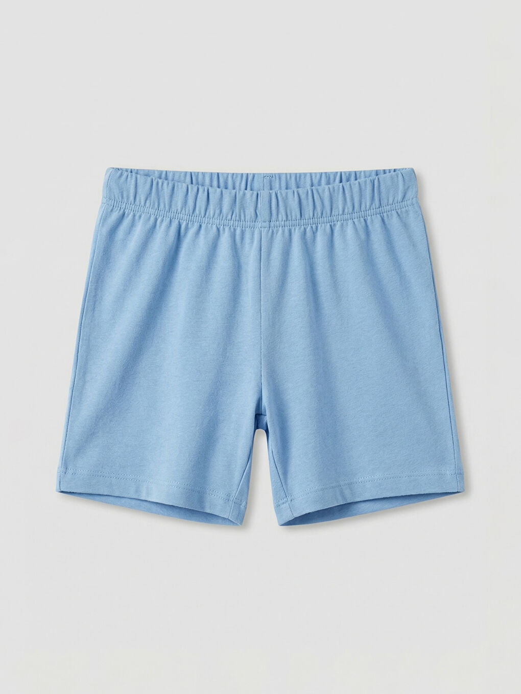 Mavi Fiyonk Baskılı Kız Çocuk Tişört ve Şort-3