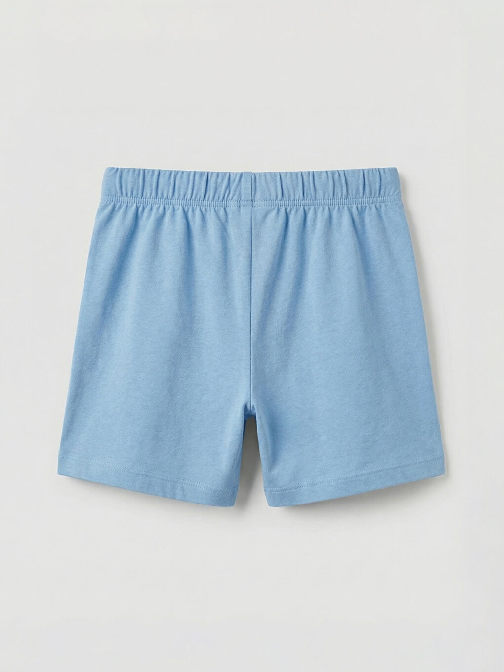 Mavi Fiyonk Baskılı Kız Çocuk Tişört ve Şort-4