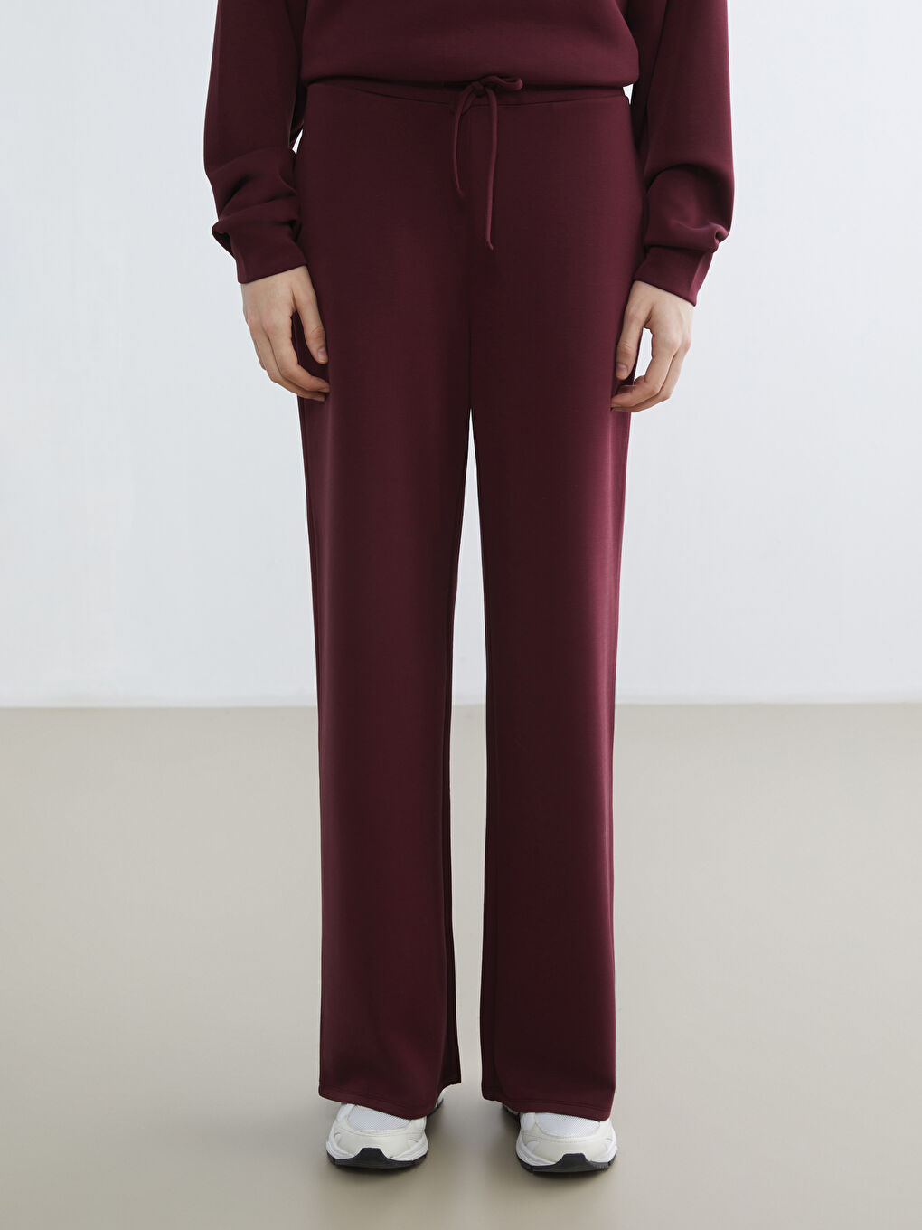 Женщины Сливовый Брюки‑джоггеры-1