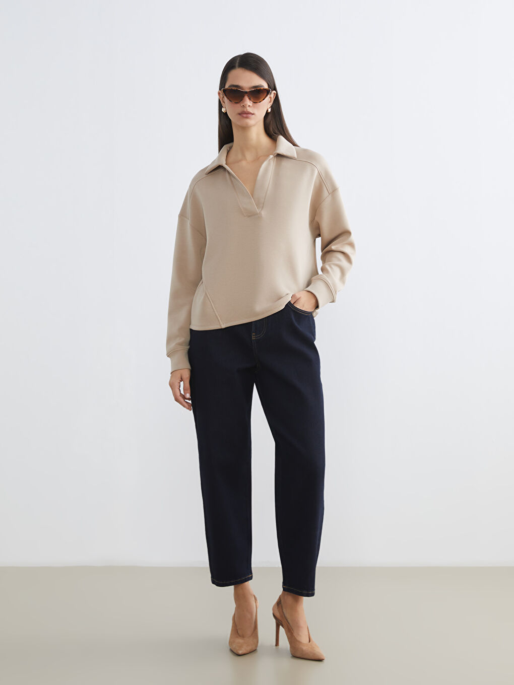 Әйелдер сарғыш Свитшот-1