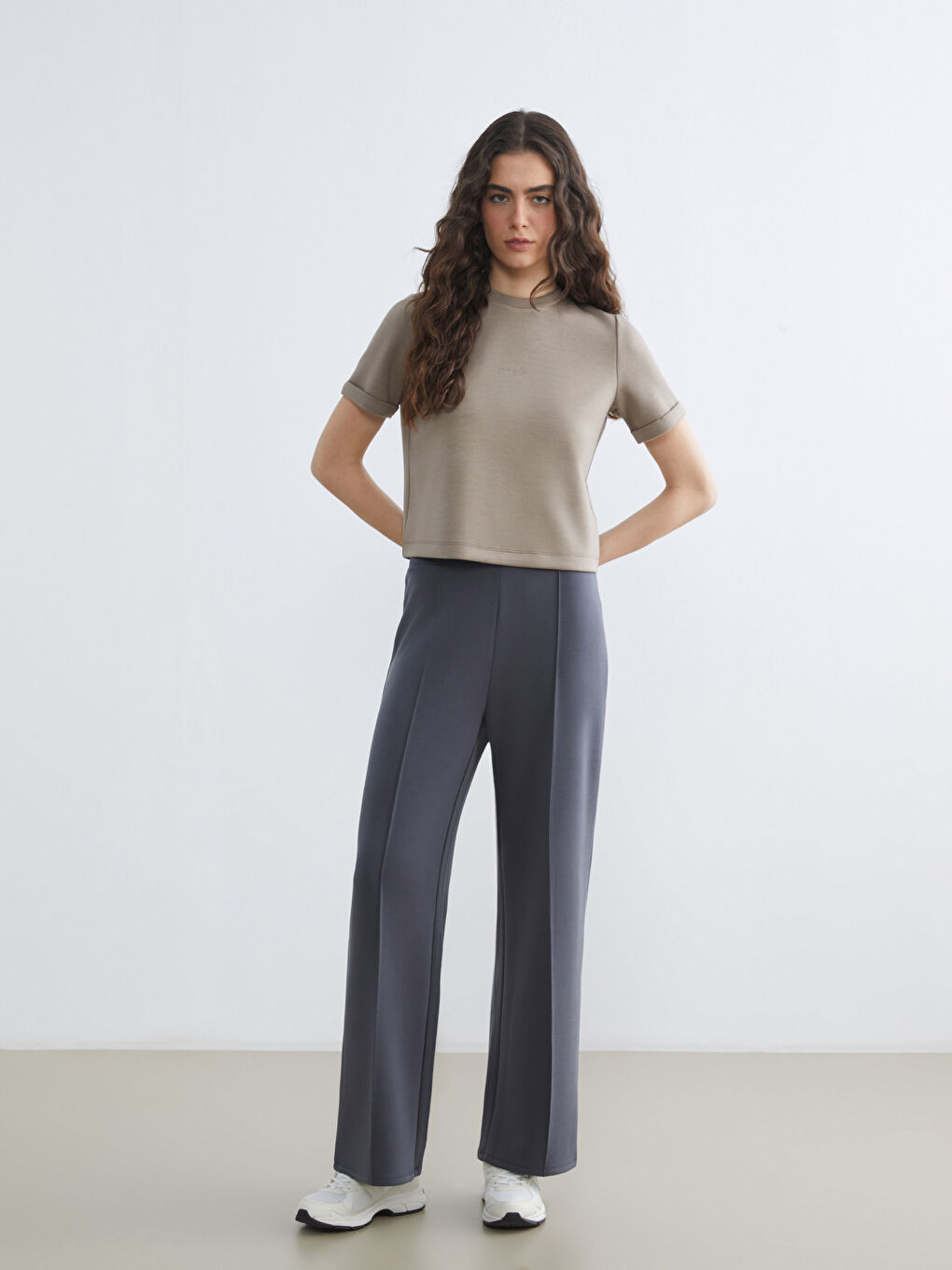 Женщины Антрацитовый Брюки‑джоггеры