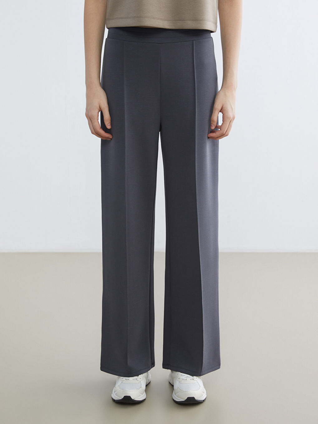 Женщины Антрацитовый Брюки‑джоггеры-1