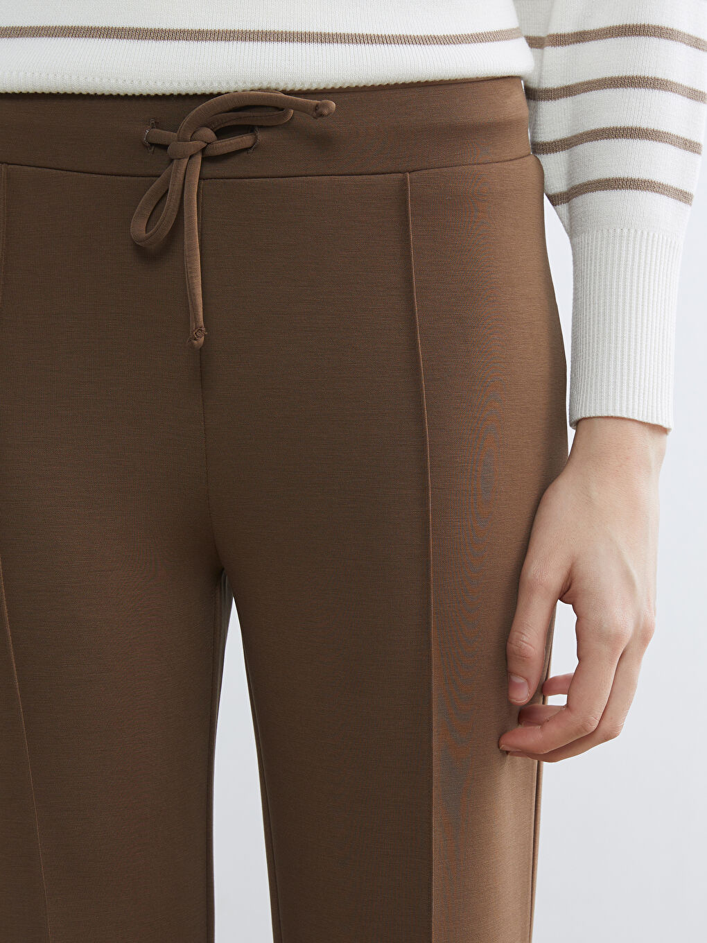 Женщины Коричневый Брюки‑джоггеры-2