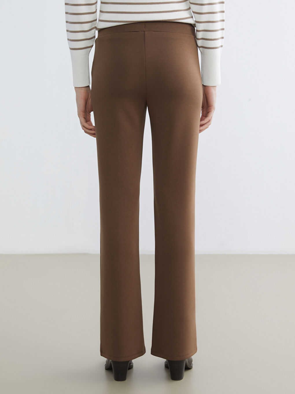 Женщины Коричневый Брюки‑джоггеры-3