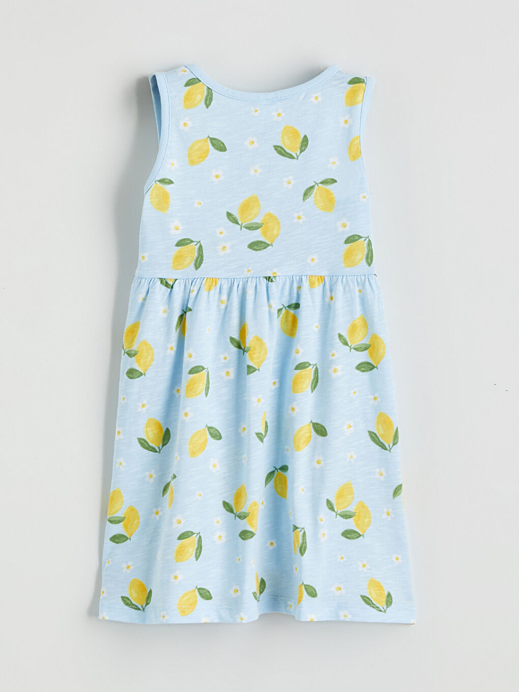 Mavi Bisiklet Yaka Kız Çocuk Elbise-2