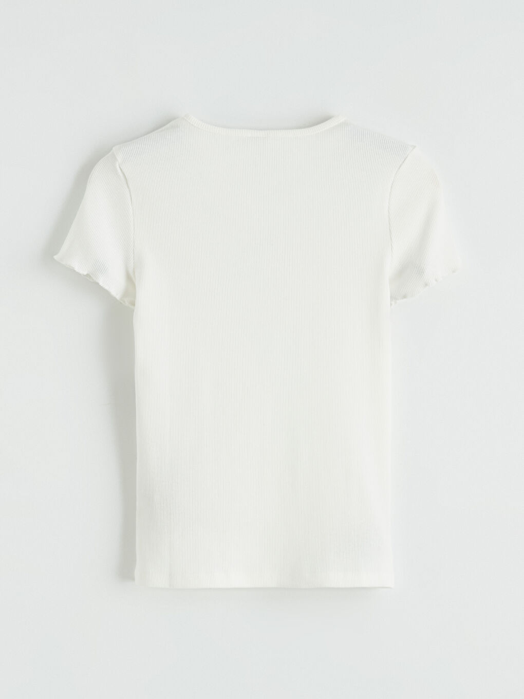 Ekru Fiyonk Baskılı Kız Çocuk Tişört-2