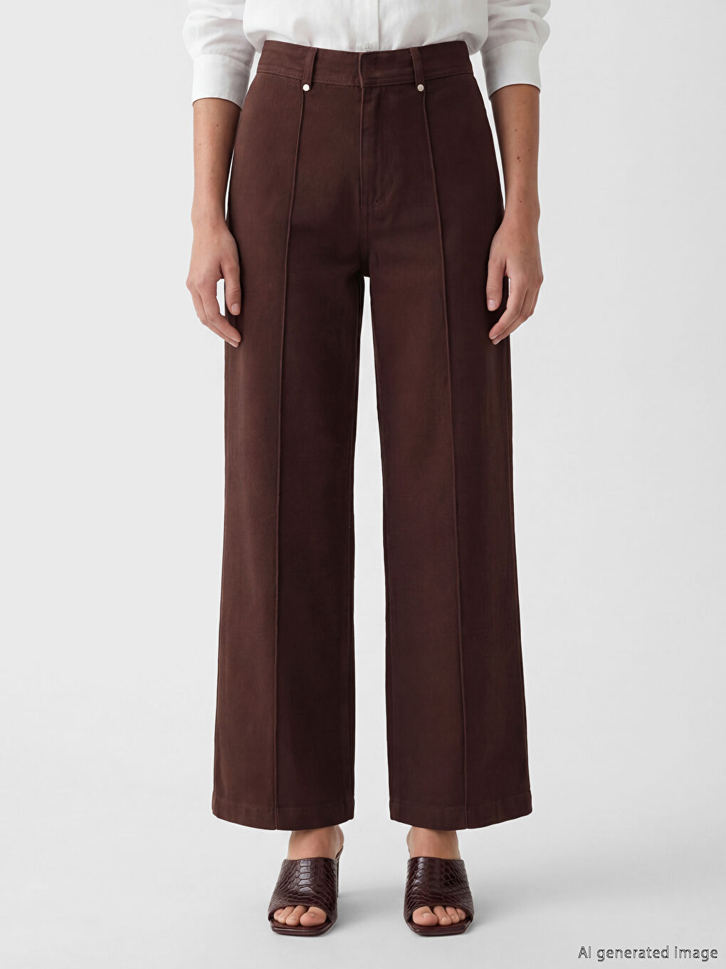 Жіночі джинси з широкими штанинами-1