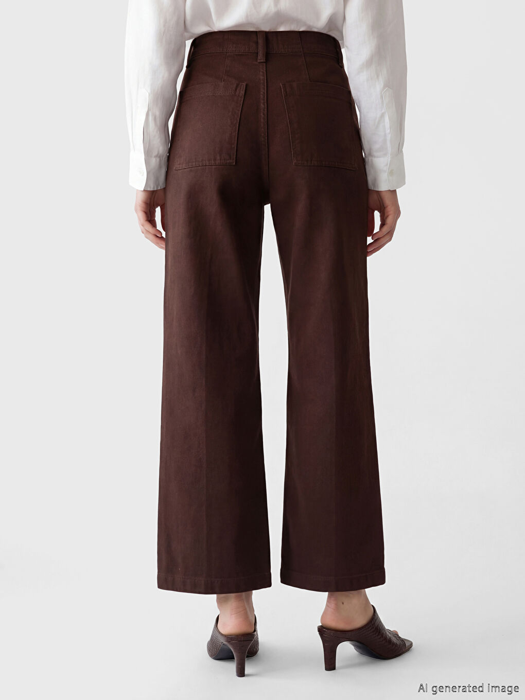 Жіночі джинси з широкими штанинами-3