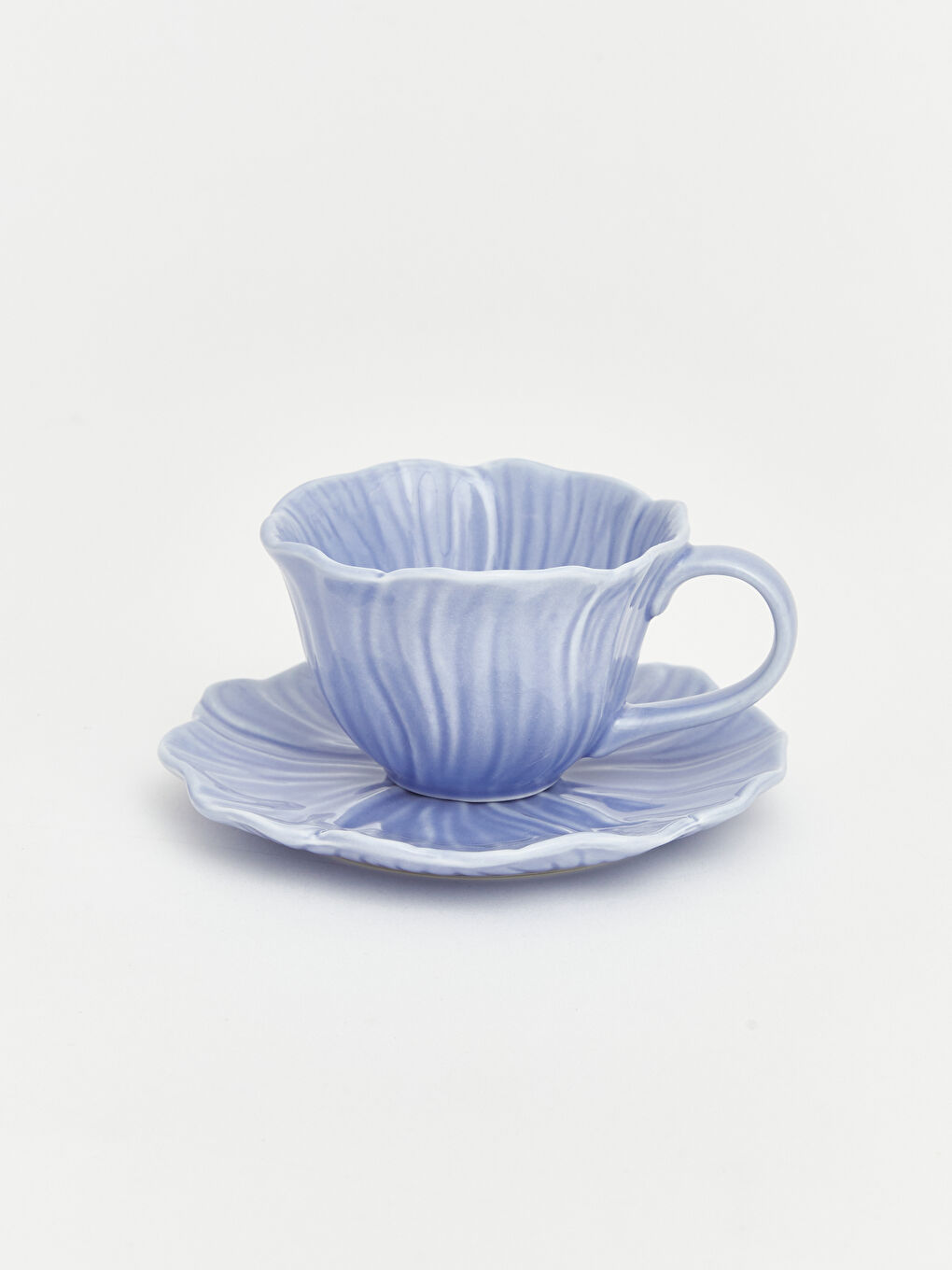 Lila Desenli 2 Kişilik Porselen Kahve Fincan Takımı 90 ml-2