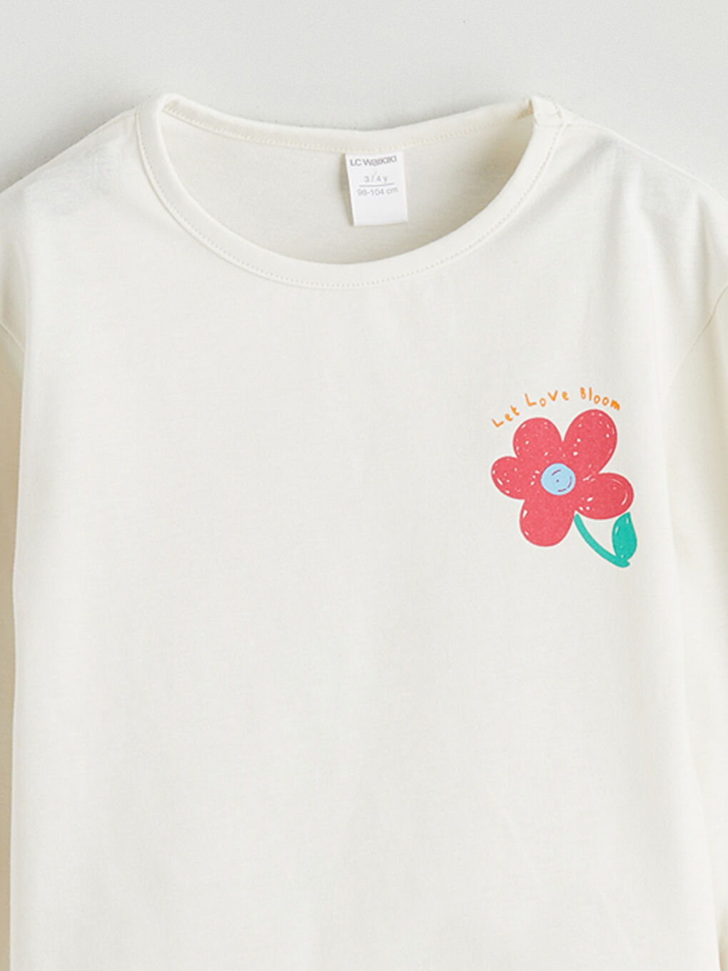 Girls' Floral Print T-Shirt and Leggings-4