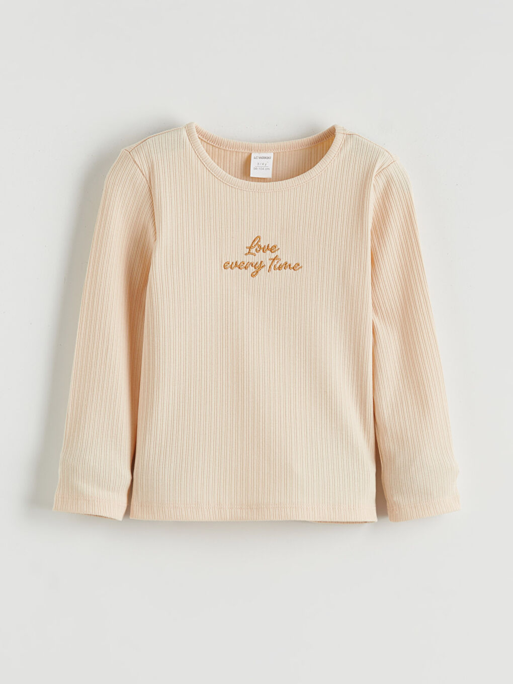 Bej Kız Çocuk Baskılı Bluz ve Etek-1