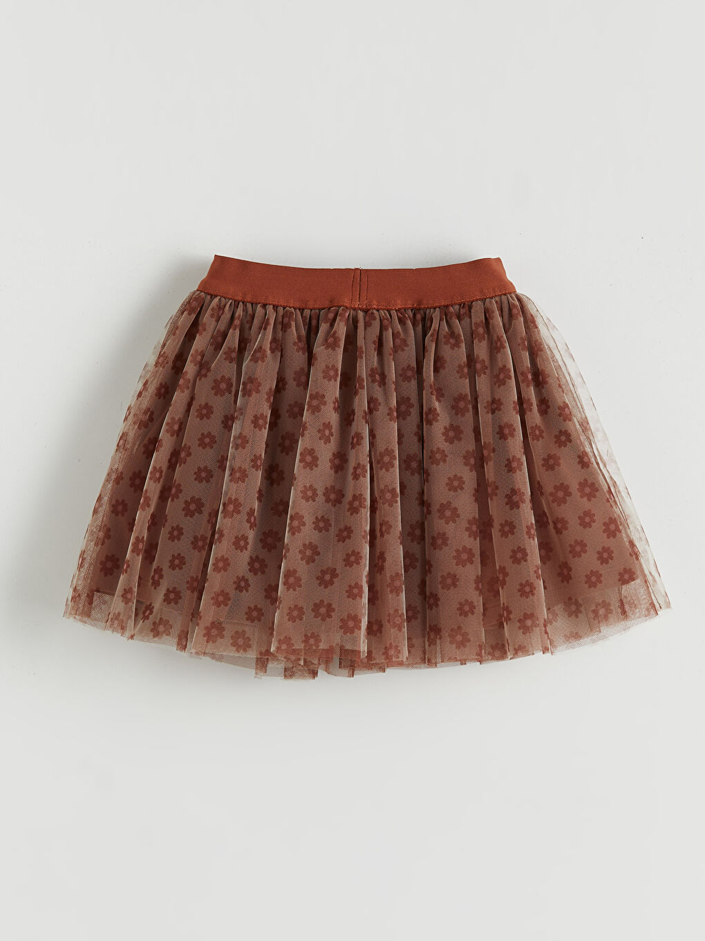 Bej Kız Çocuk Baskılı Bluz ve Etek-4