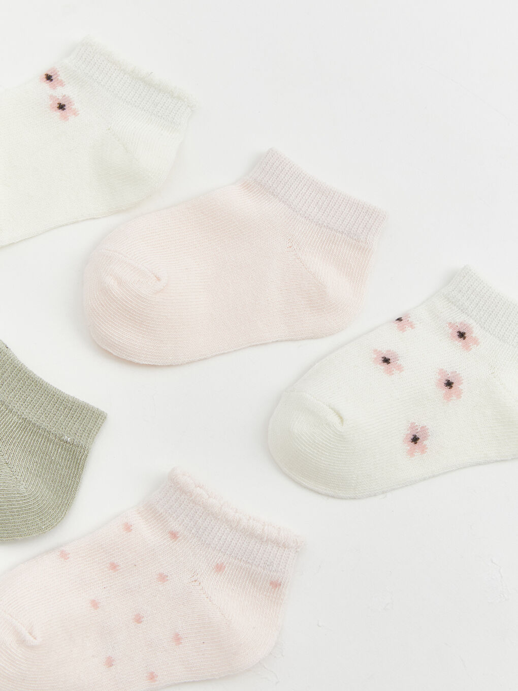 Baby Girl ECRU Trainer Socks-1