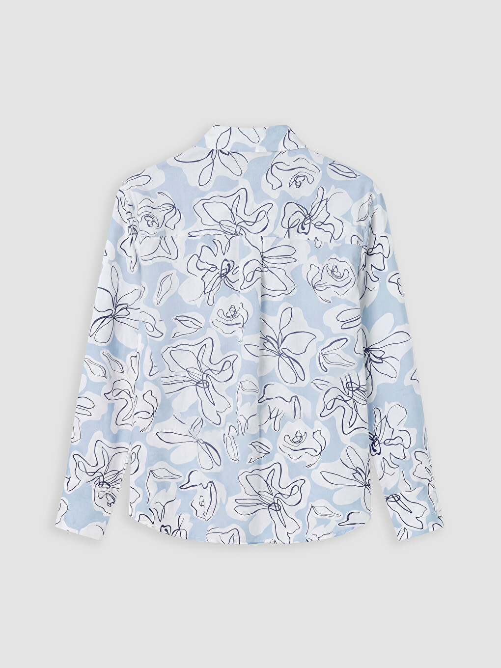 Floral Oversize Women's Shirt-5