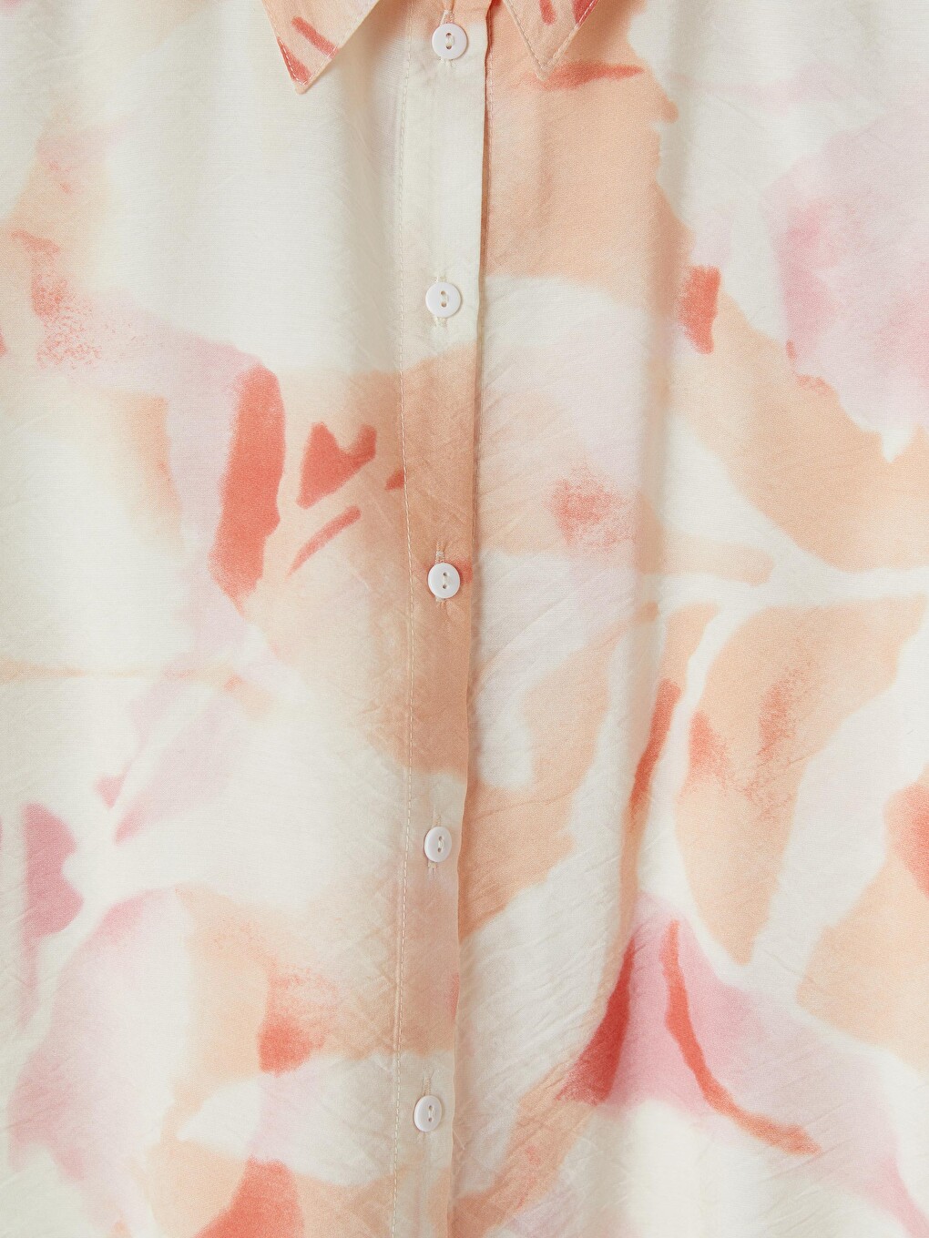Patterned Oversize Women's Shirt-5