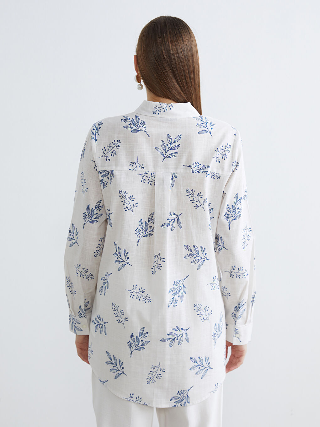 Γυναίκα ΛΕΥΚΟ Πουκάμισο τουνίκ-3