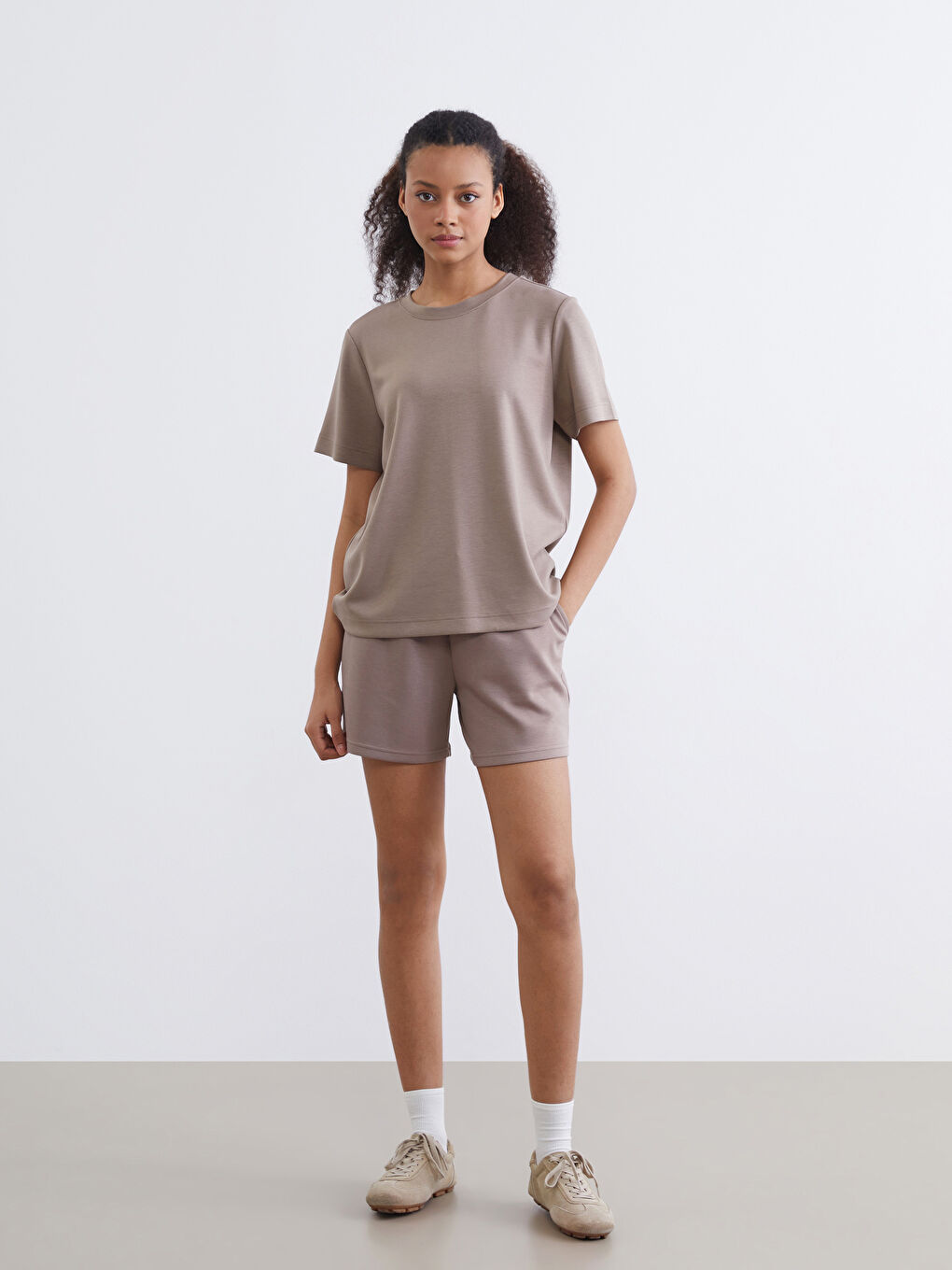 Woman BROWN T-Shirt-1