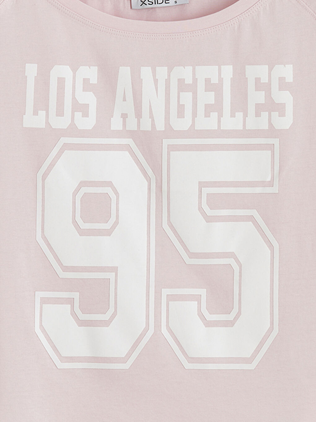 Kayık Yaka Michigan Baskılı Kadın Tişört-5