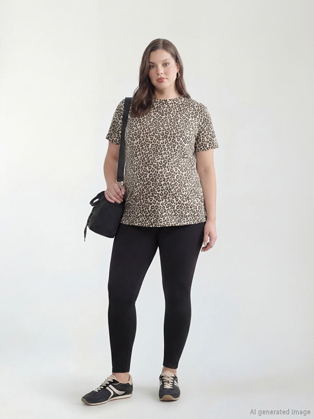 Maternity Leggings with a Belly Panel-1