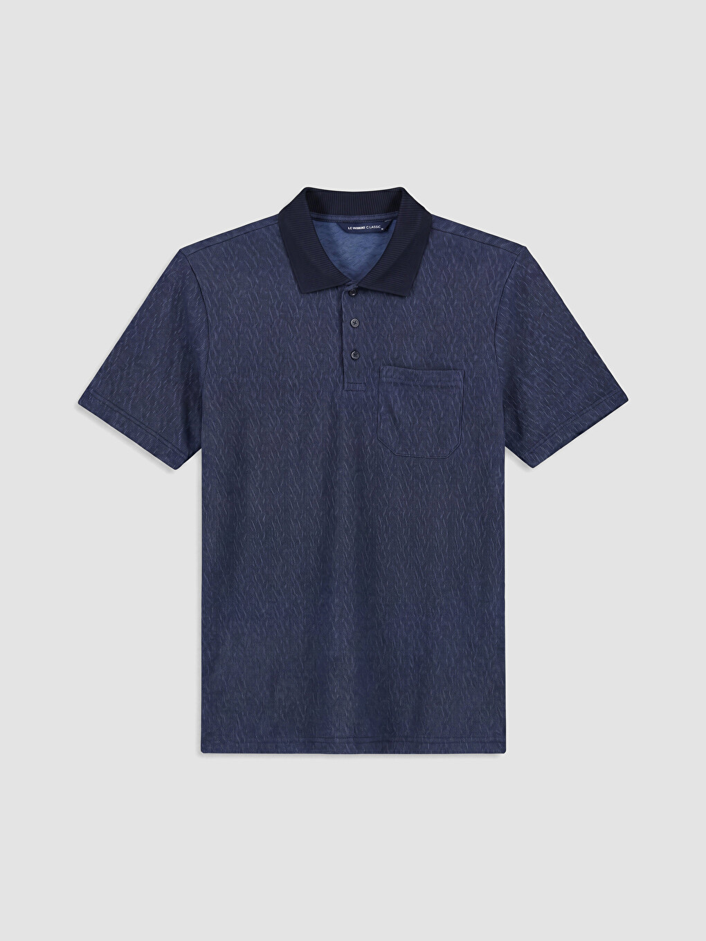 Lacivert Polo Yaka Erkek Tişört-3