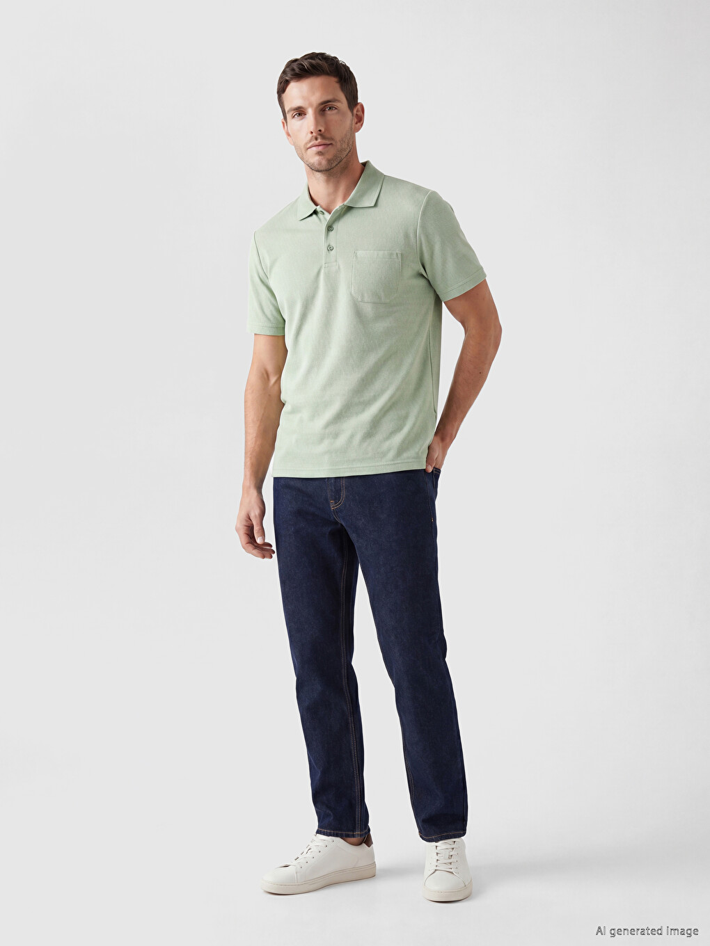 Polo Collar Men's T-shirt-1