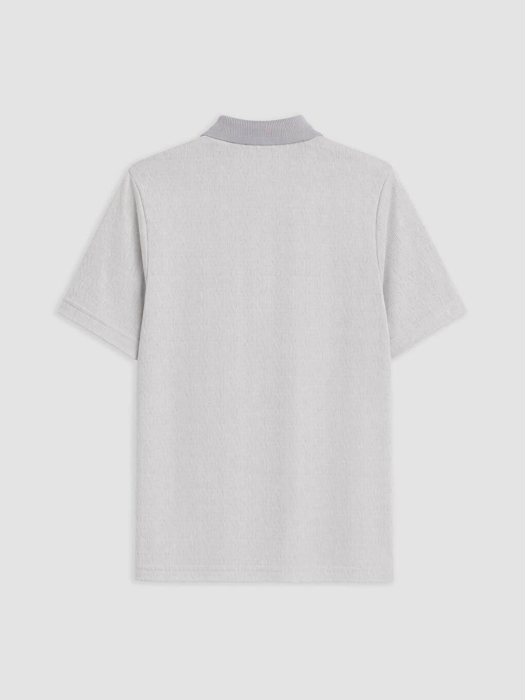 Gri Polo Yaka Erkek Tişört-1