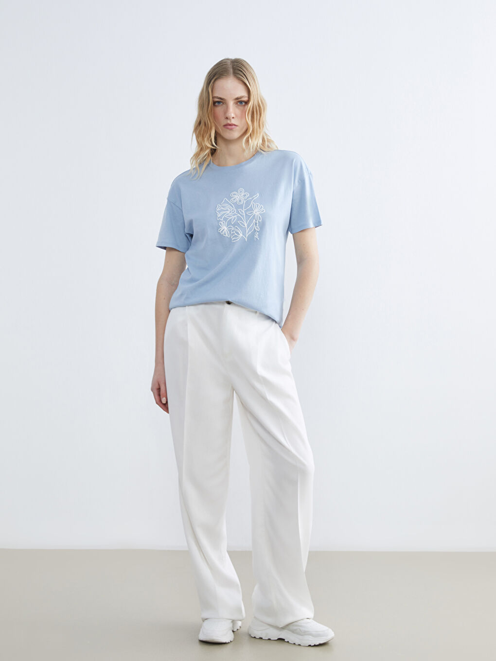 Woman BLUE T-Shirt-1