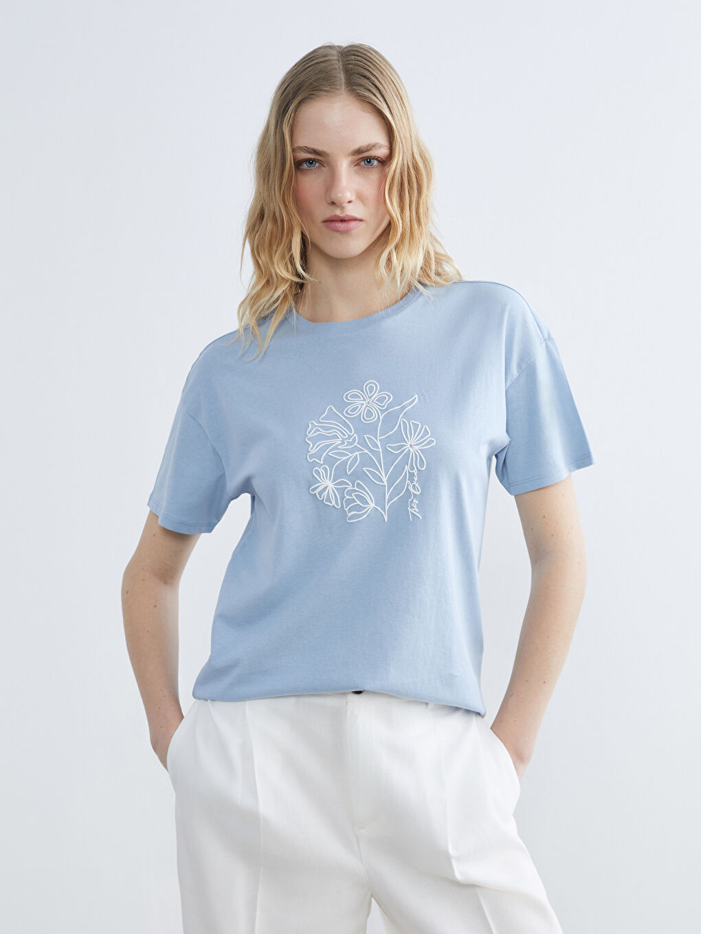Woman BLUE T-Shirt-2