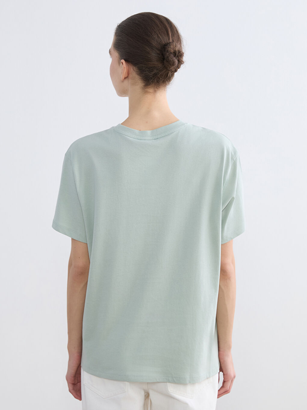 Floral Crew Neck Tee-3