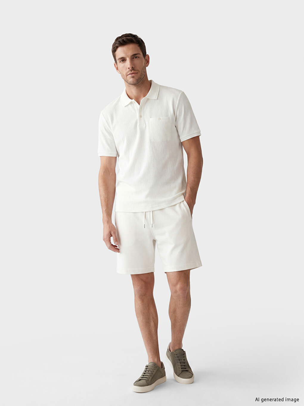 Polo Collar Men's T-Shirt-1
