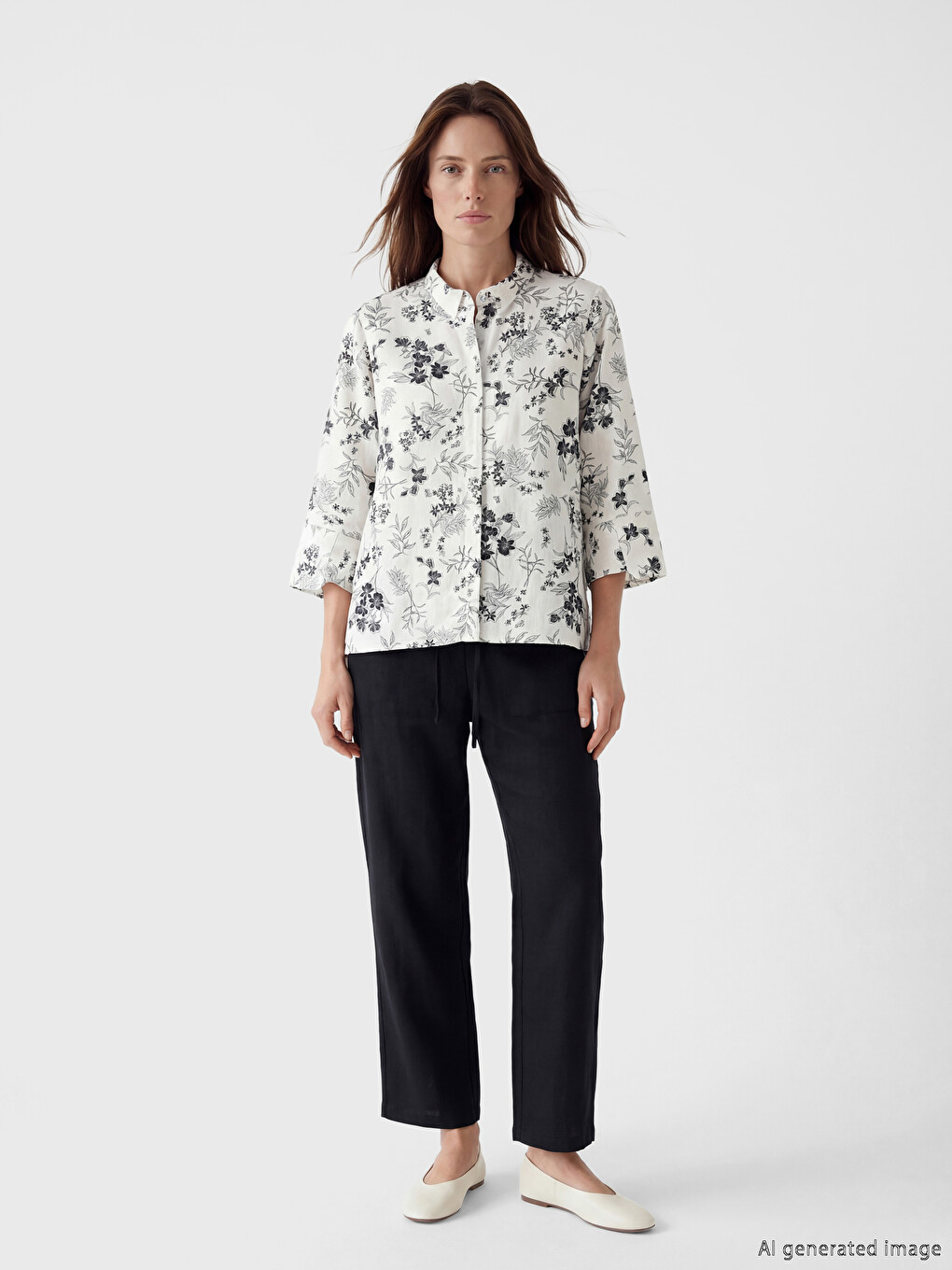 Floral Women's Shirt-1