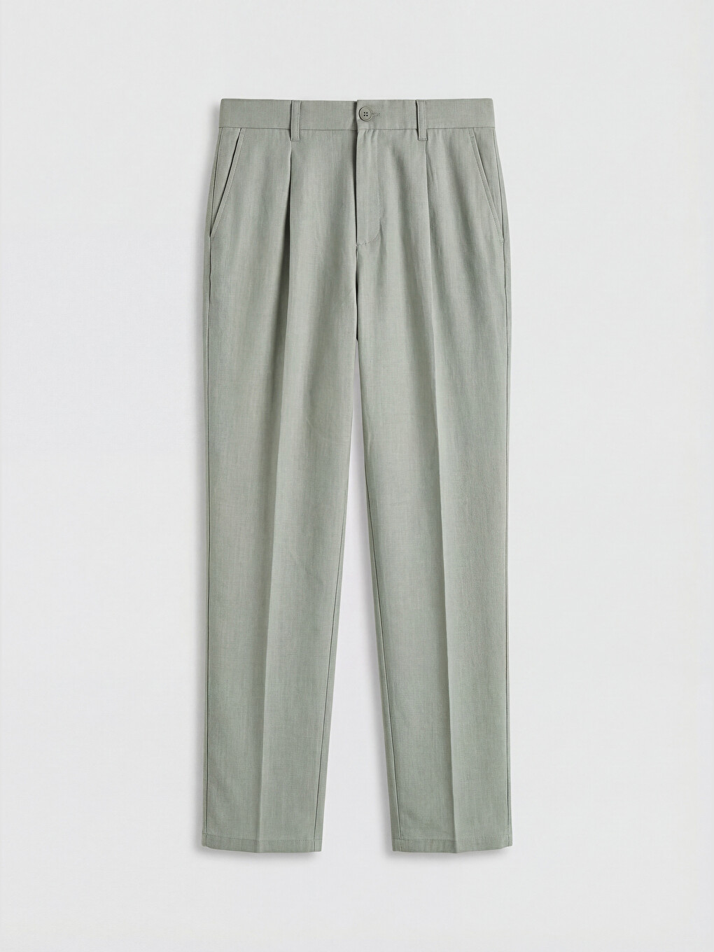 Regular Fit Men's Pleated Trousers-4