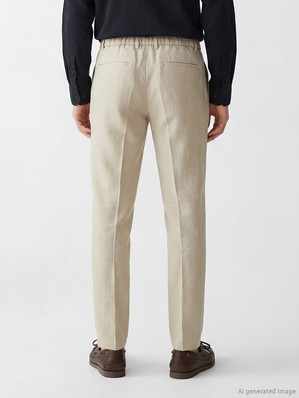 Regular Fit Men's Pleated Trousers-2