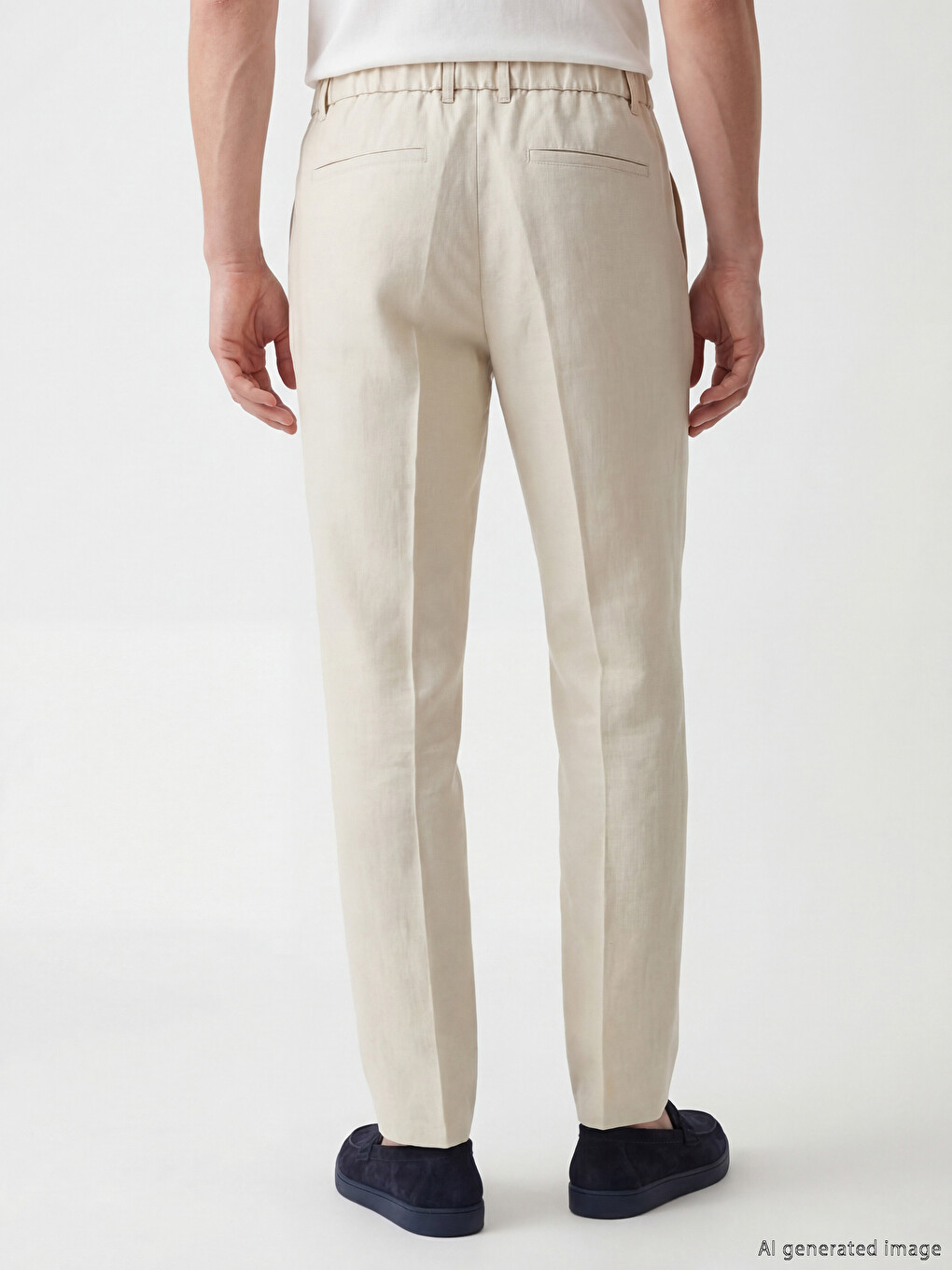 Regular Fit Men's Pleated Trousers-3