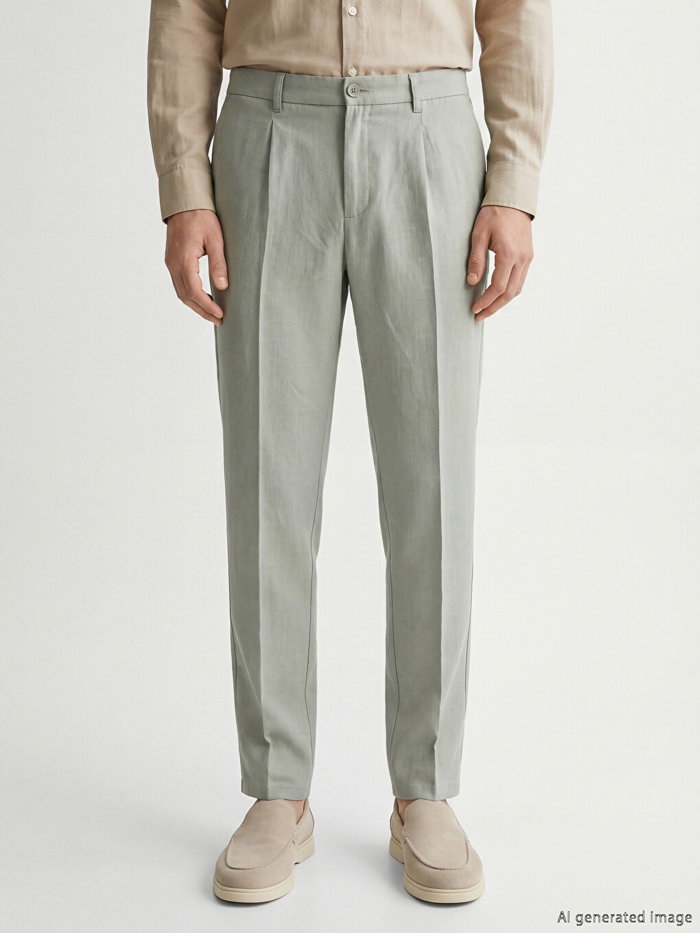 Regular Fit Men's Pleated Trousers-1