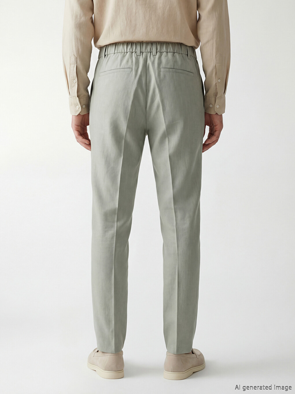 Regular Fit Men's Pleated Trousers-3